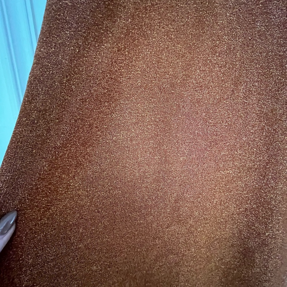 Dynamite Copper Backless Halter Dress - Picture 2 of 3